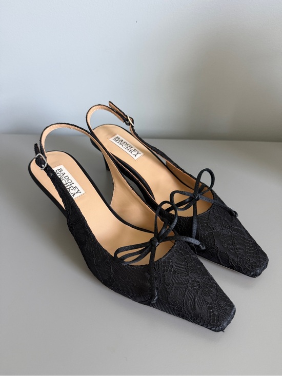 Badgley Mischka Shoes - Badgley Mischka Black Slingback Heels 
– Size 6 – Never Worn